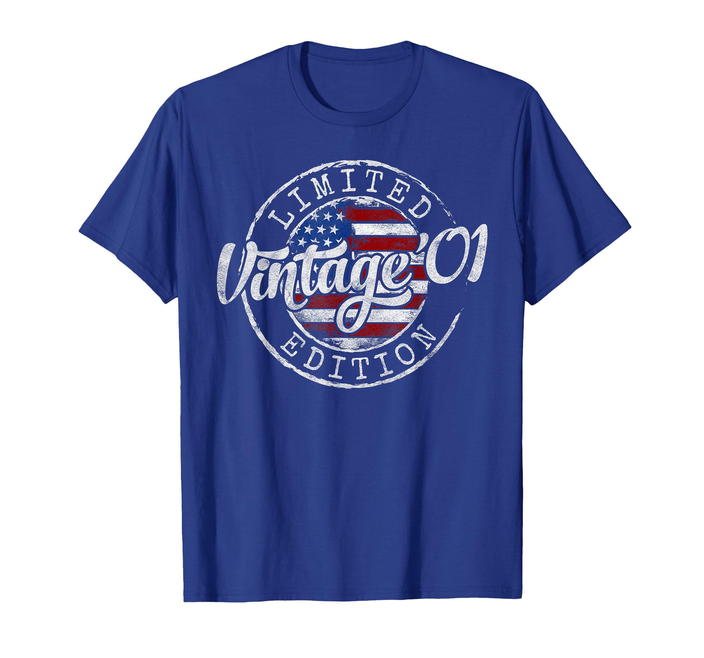 Vintage 2001 24th Birthday Gifts For Men Women 24 Year Old T-Shirt