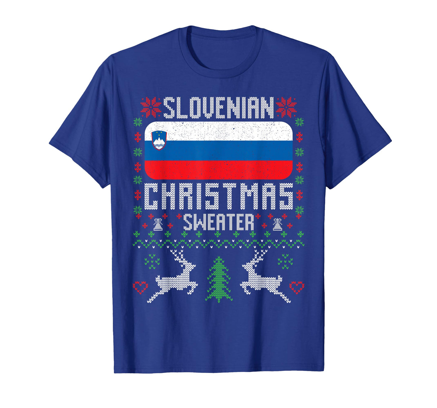 Slovenia Flag Slovenian Christmas Sweater T-Shirt