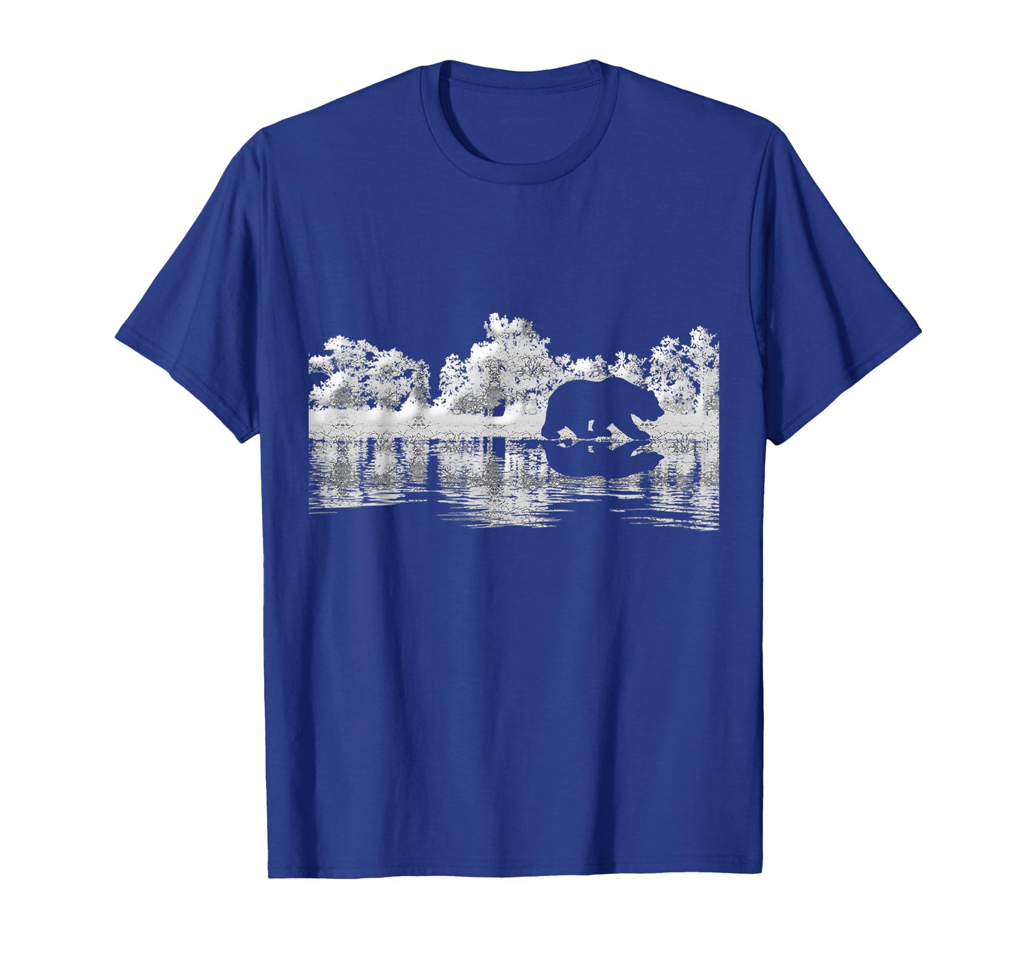 Trees Reflection Wildlife Nature Animal Bear Outdoor Forest T-Shirt
