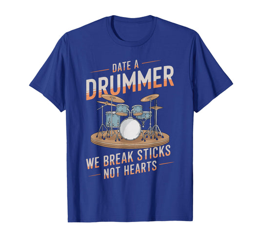 Snare Drum Drumming Music Instrument Date A Drummer T-Shirt