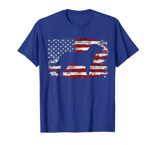 Chesapeake Bay Retriever Vintage USA Flag T-Shirt