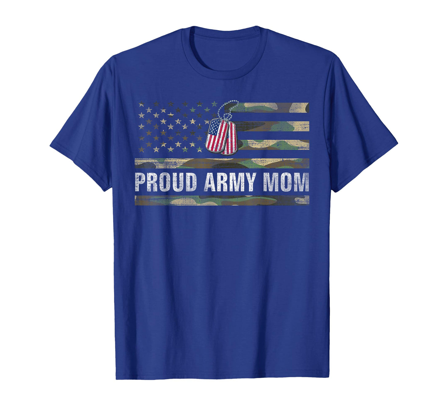 Vintage American Flag Proud Army Mom Veteran Day Gift T-Shirt