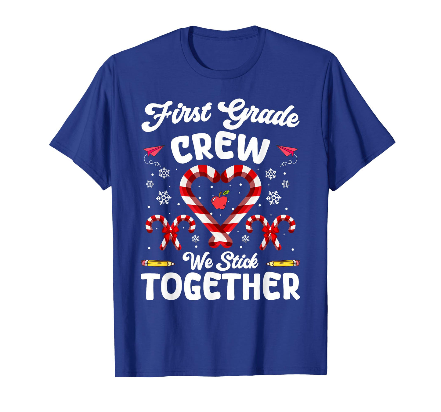 Christmas First Grade Teacher Holiday Family Matching Xmas T-Shirt