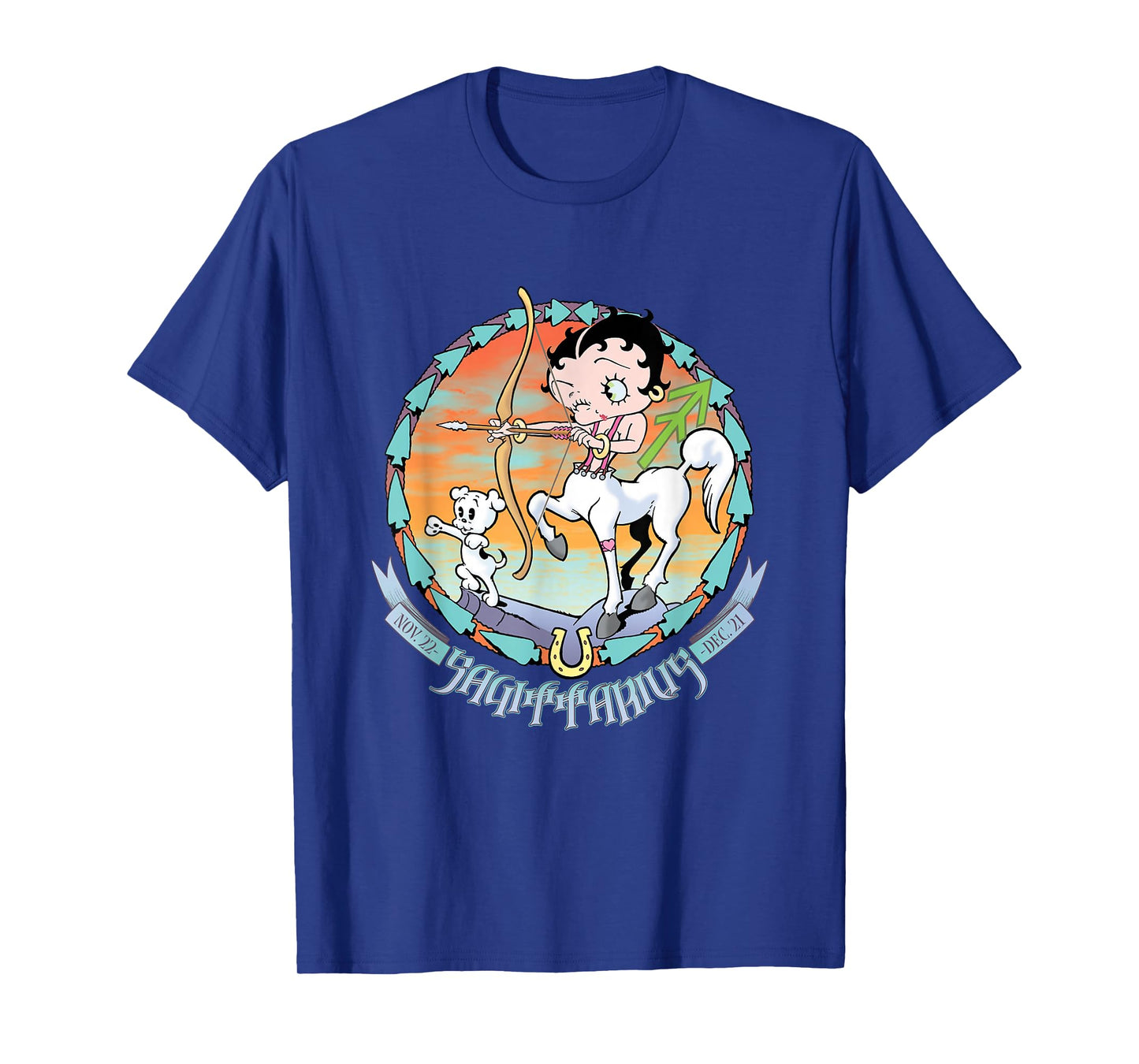 Betty Boop Horoscope Sagittarius Zodiac T-Shirt