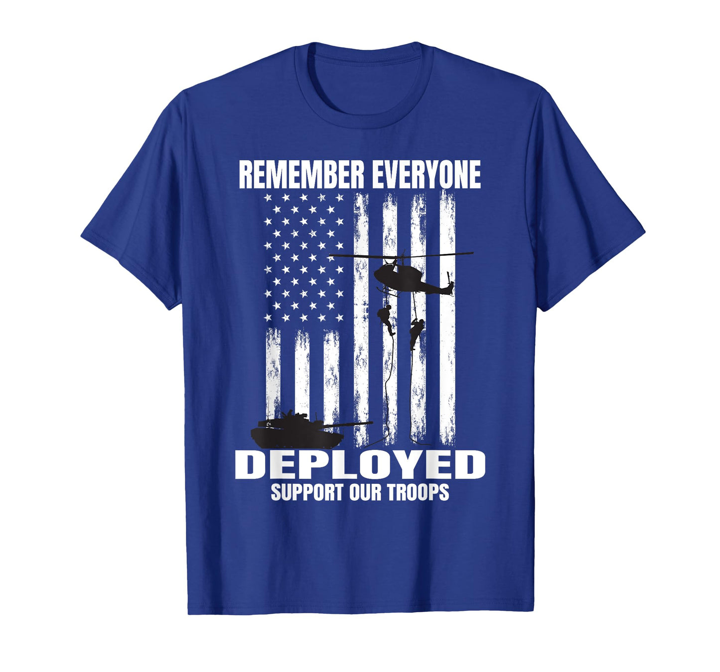 Red Fridays Military Support Remember Everyone Deployed Flag T-Shirt
