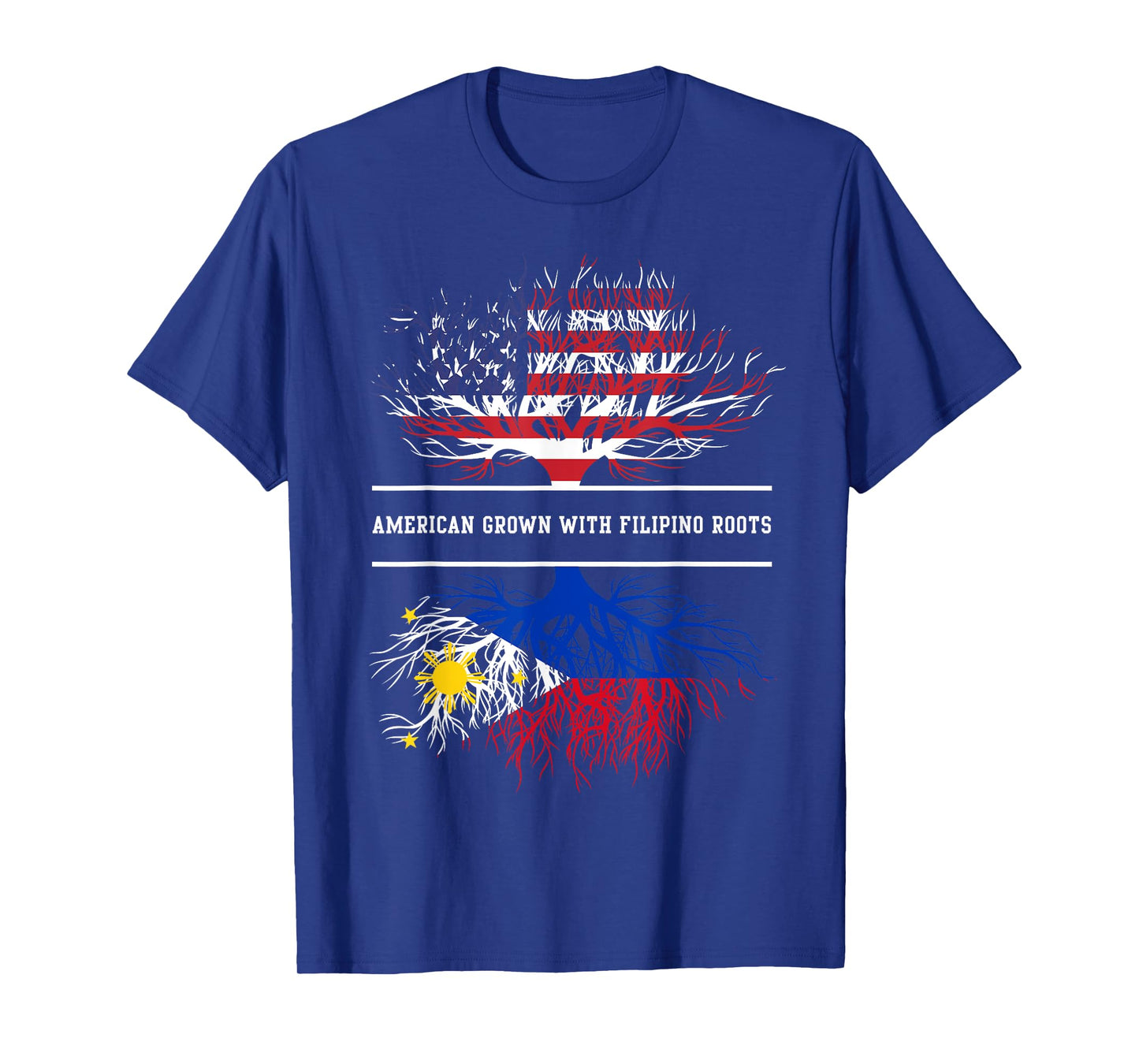 American Grown With Filipino Roots T-Shirt Philippines Tee