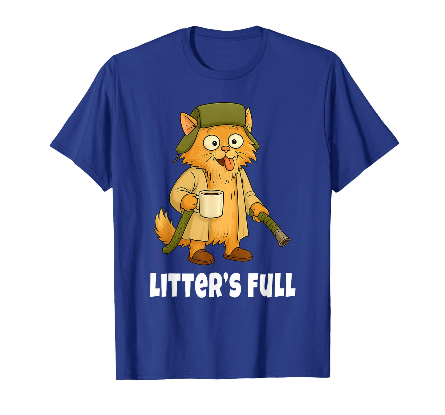Litter's Full Funny Parody Outfit Sarcastic Christmas Cat T-Shirt