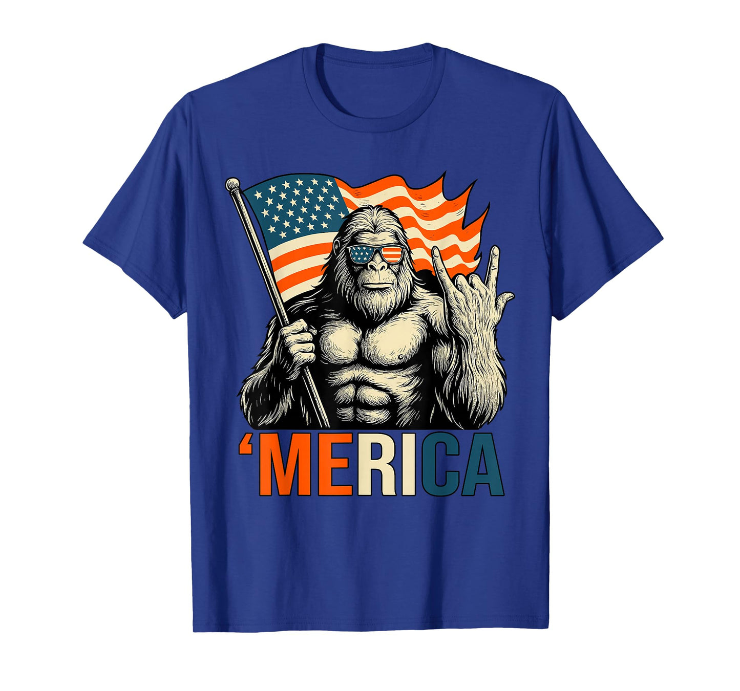 ‘Merica Gorilla Flag Sunglasses Funny Patriotic T-Shirt