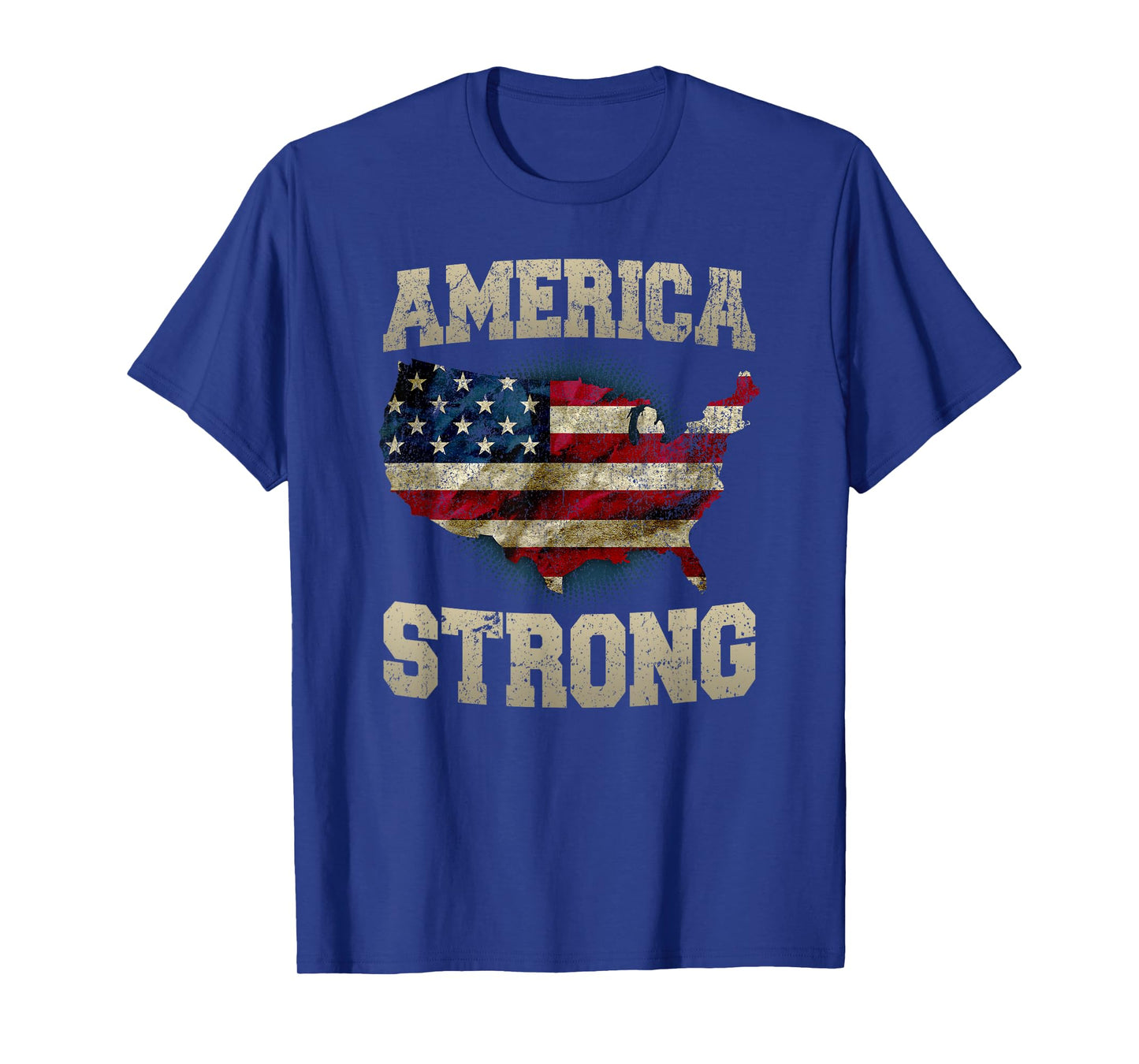 Patriotic America Strong T-Shirt for Women Kids Men