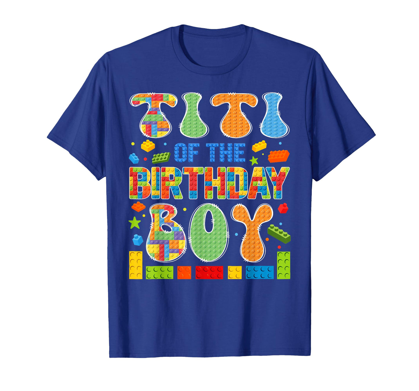 Titi Of The Birthday Boy Building Block Birthday T-Shirt