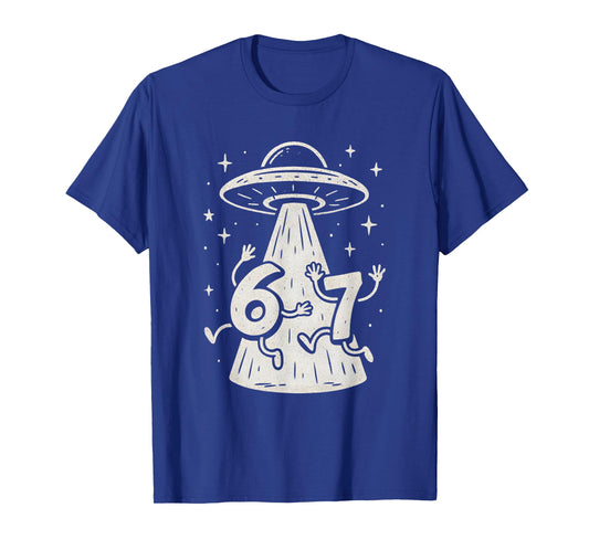 67 Internet Meme UFO Six Seven Viral Trend Gen Alpha Slang T-Shirt