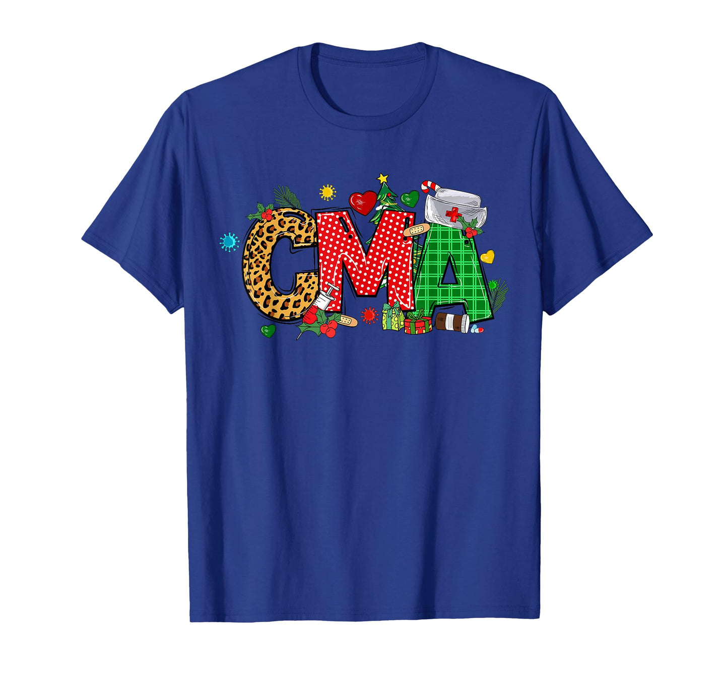Barefoot Gang Nurse Life Merry Christmas CMA Certified Medical Assistant T-Shirt