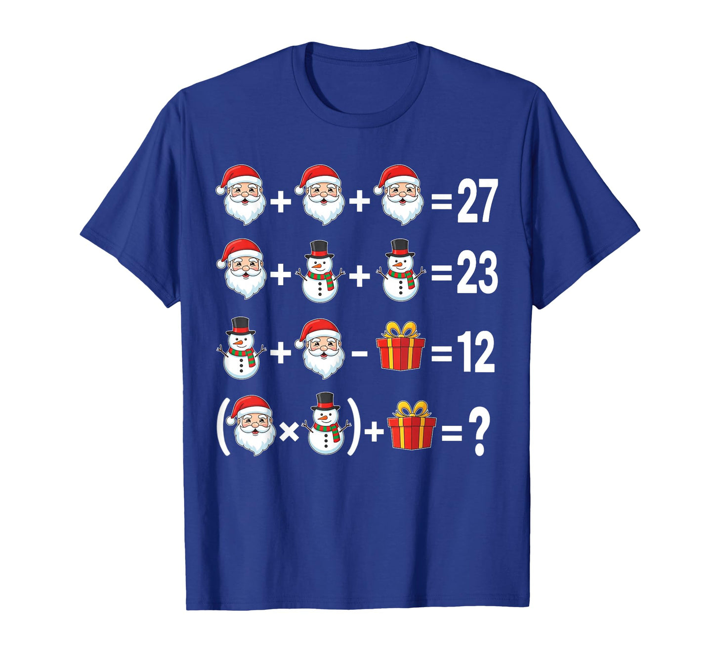 67 Math Teacher Christmas Meme Six Seven Quiz Equation Xmas T-Shirt