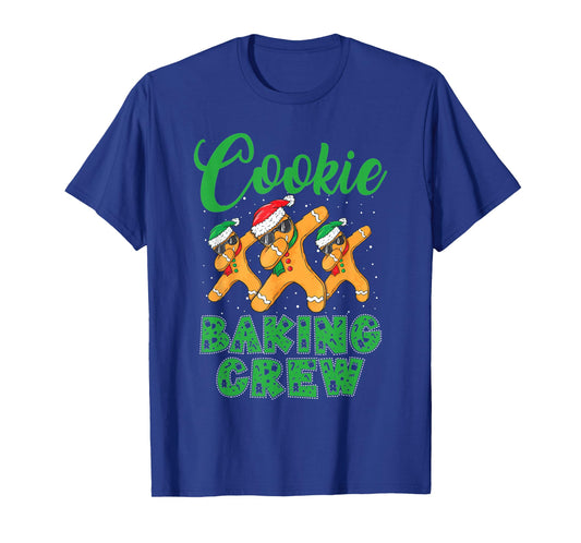 Cookie Baking Crew Dabbing Gingerbread Men Christmas Hats T-Shirt