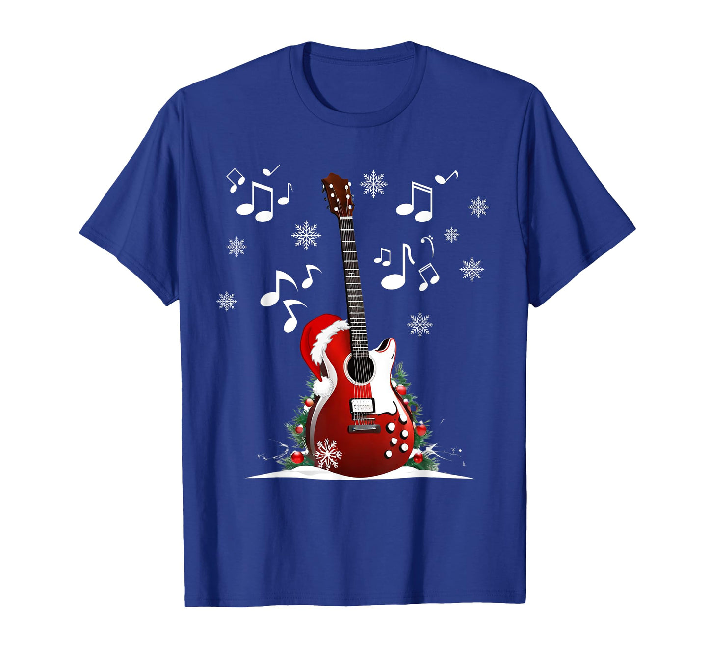 Cool Guitar Christmas Guitar Lovers Christmas T-Shirt