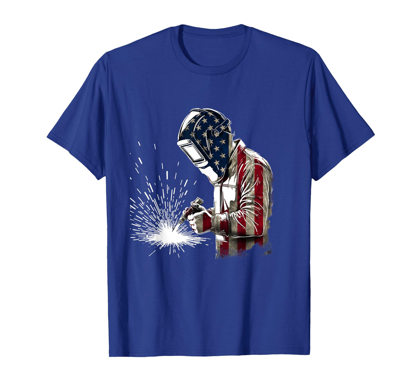 Patriotic Welder US Flag - Weld Welding Ironworker T-Shirt