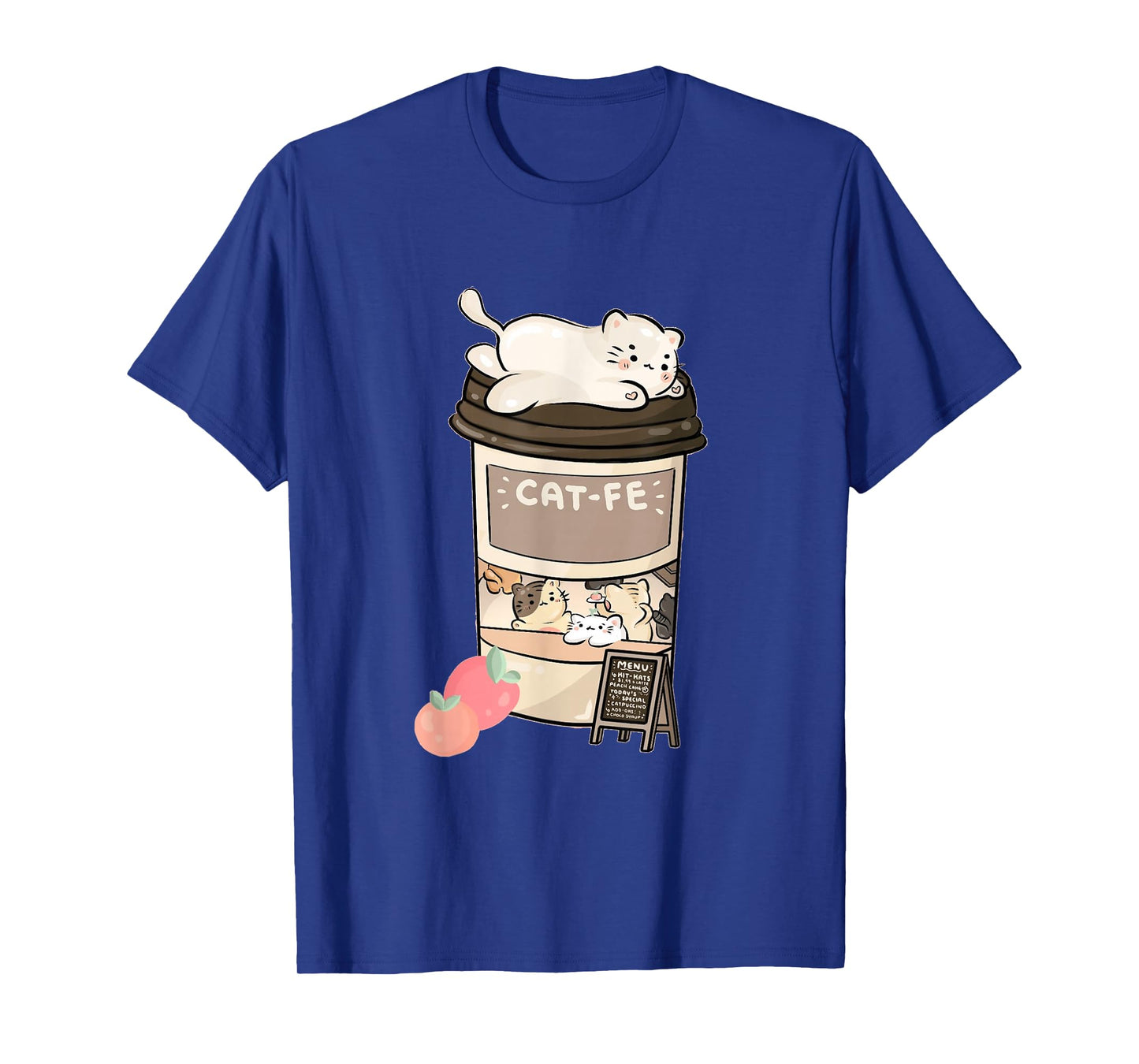 Cute Cat Cafe, Kawaii Cat Coffee, Anime Neko Kitty, Cat Puns T-Shirt