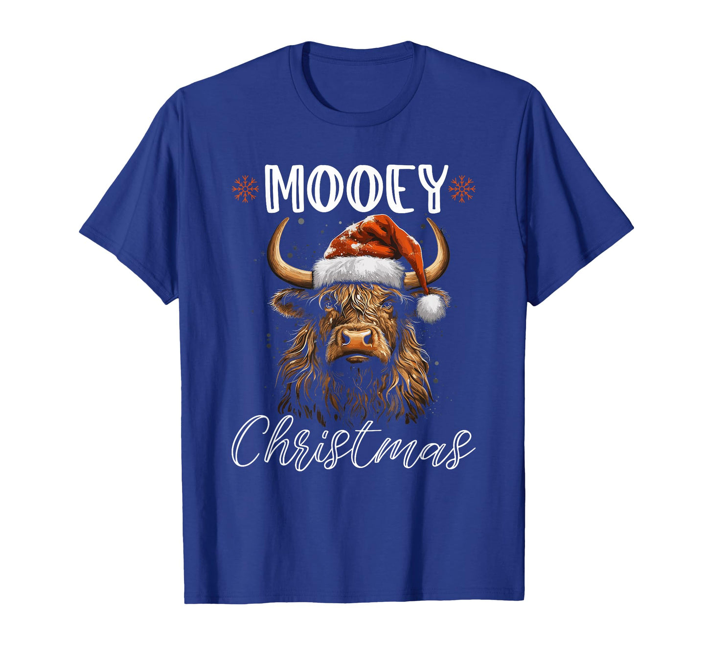 Christmas Highland Cow, Mooey Christmas Western Girl Country T-Shirt