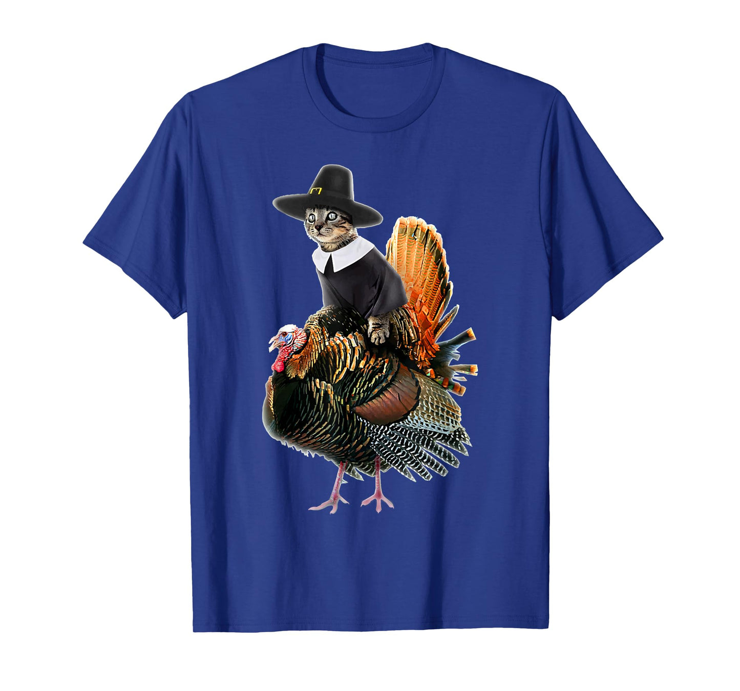 Thanksgiving Cat Pilgrim Costume Thanksgiving Turkey Gift T-Shirt