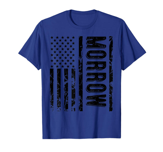 Morrow Last Name Funny Surname Family Reunion Team T-Shirt