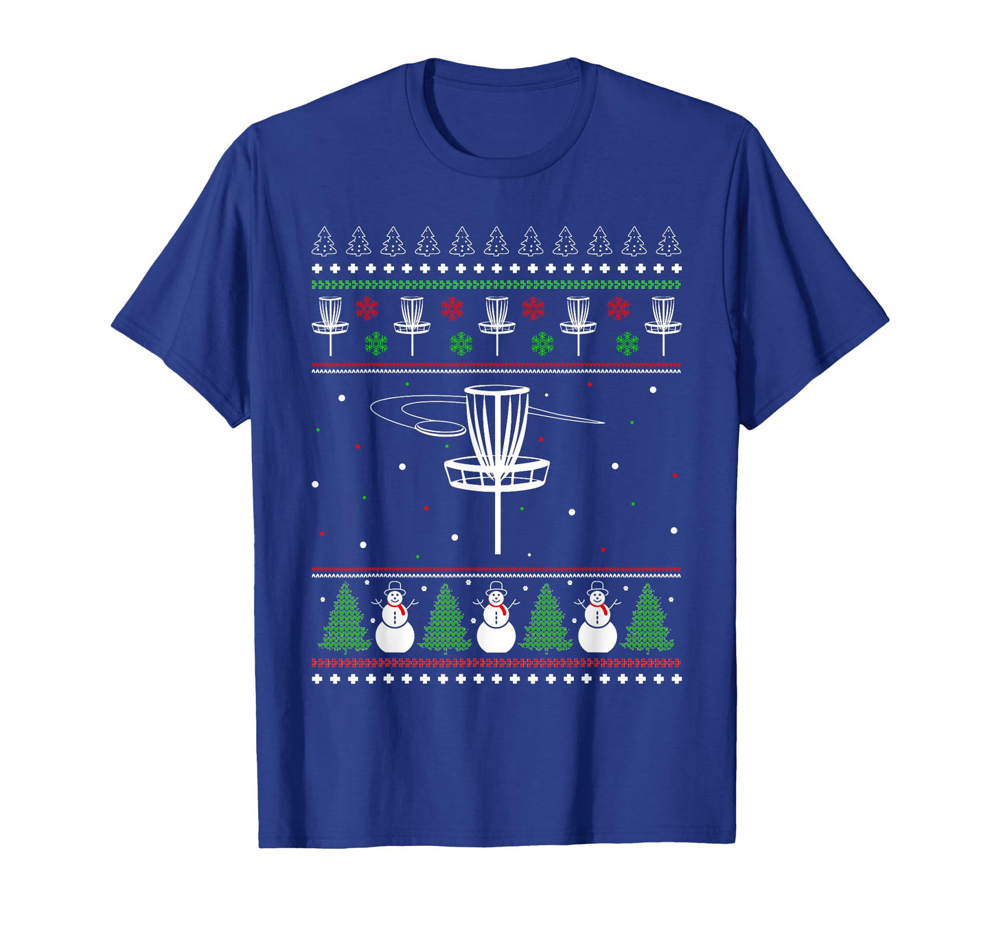 Disc Golf Ugly Christmas Sweater Pajama Gifts for Men Women T-Shirt