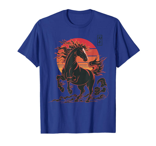 Chinese Zodiac Horse Sign Lunar New Year Astrology Design T-Shirt