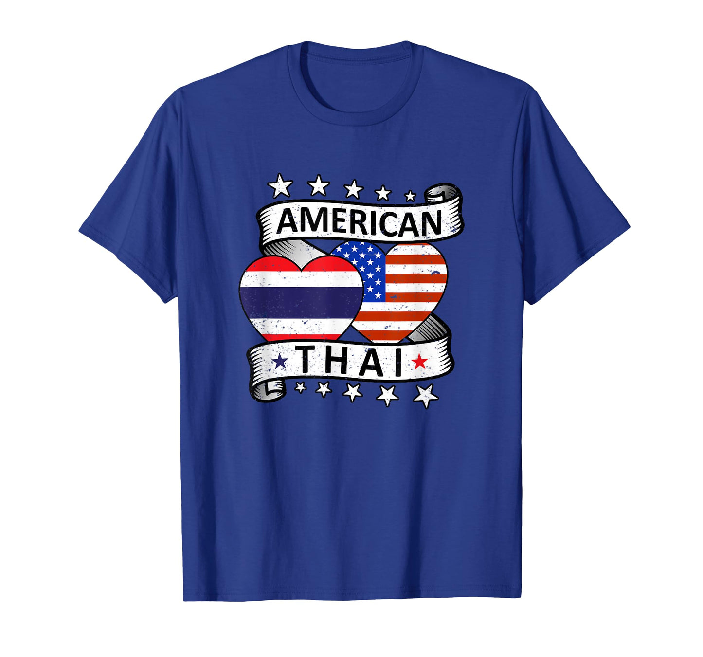 Thai American Flag American And Thai Thailand Pride T-Shirt