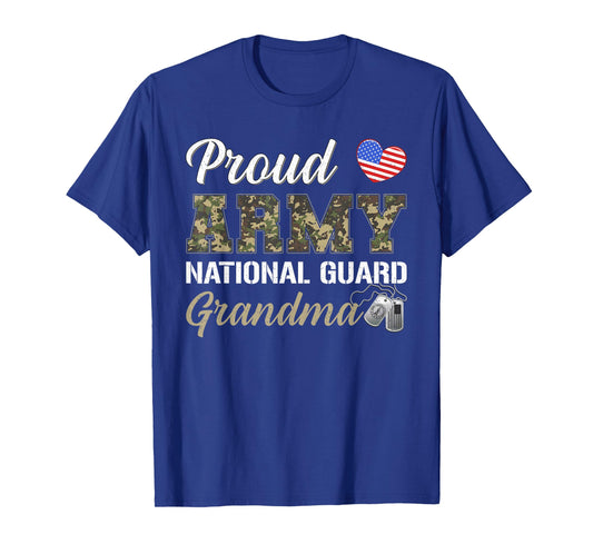 Proud Army National Guard Grandma Military Pride Costume T-Shirt