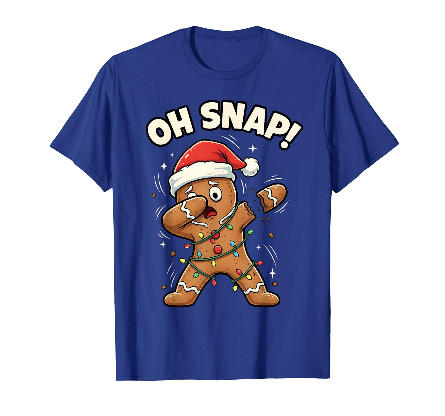 Oh Snap Dabbing Gingerbread Man Funny Christmas Xmas Holiday T-Shirt