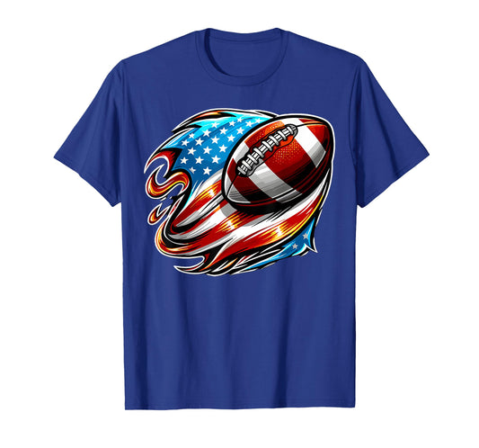 American Football USA Flag Patriotic T-Shirt