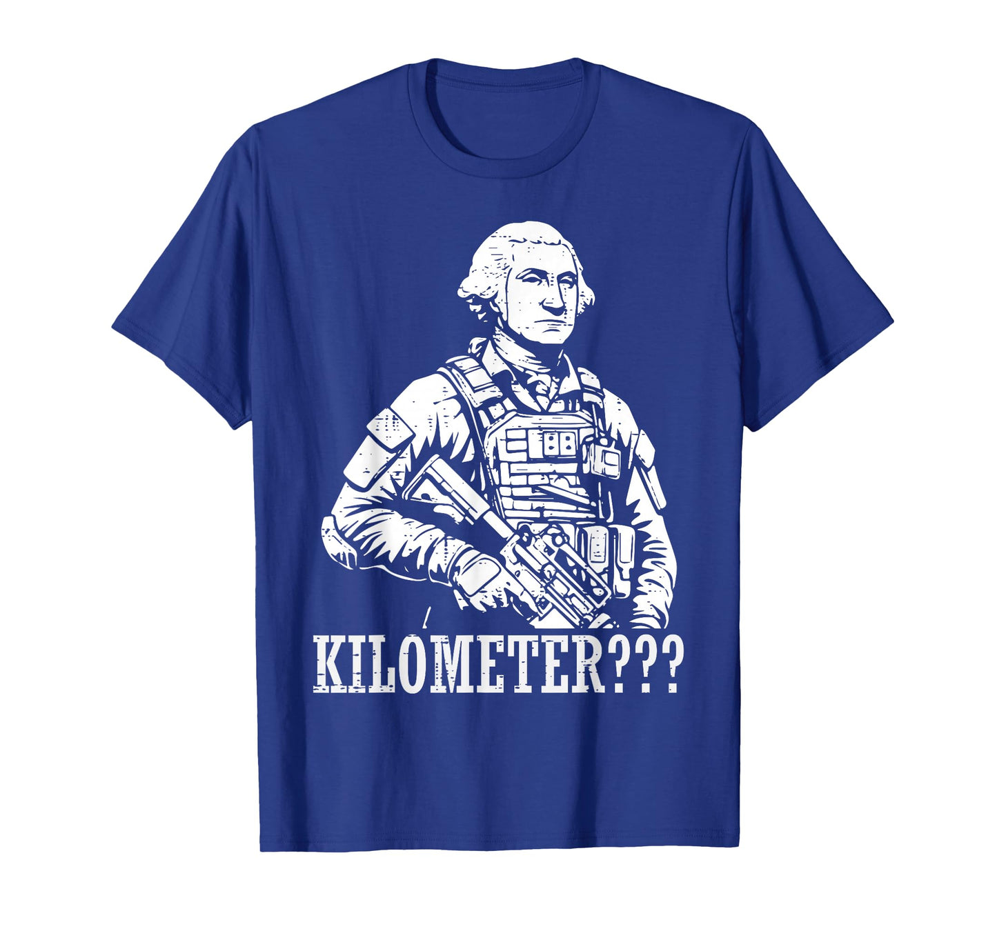 4th of July George Washington Kilometer Meme Men Women Kids T-Shirt