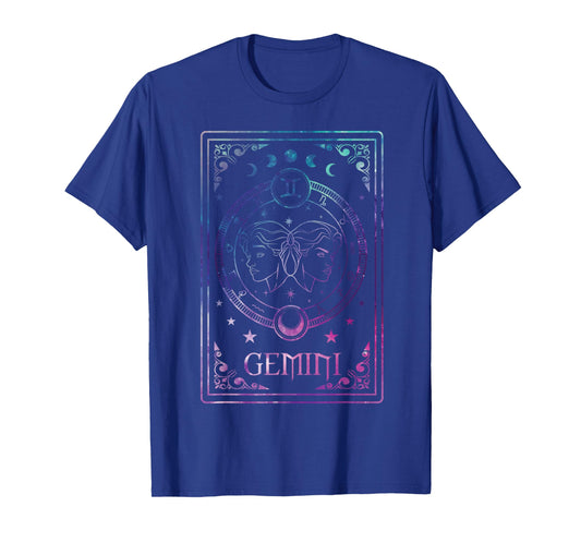 Gemini Tarot Card May June Birthday Astrology Zodiac T-Shirt