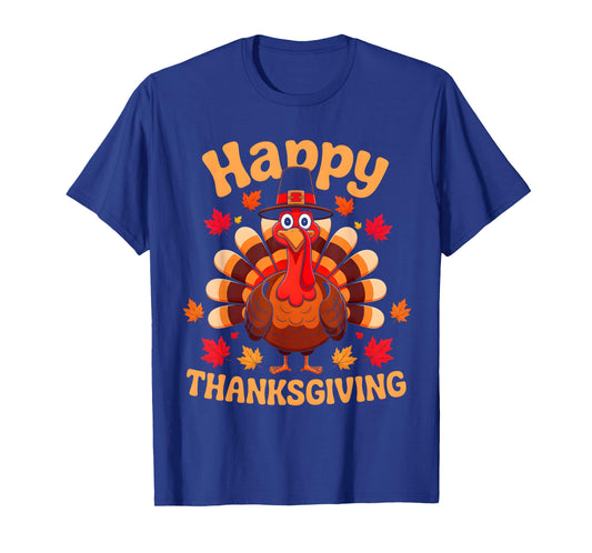 Happy Thanksgiving Turkey Day Fall Autumn Pilgrim Costume T-Shirt