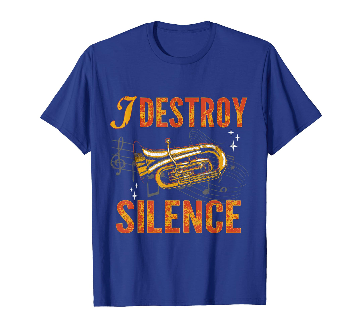 I Destroy Silence Shirt Baritone Saxophone Baritone Horn T-Shirt