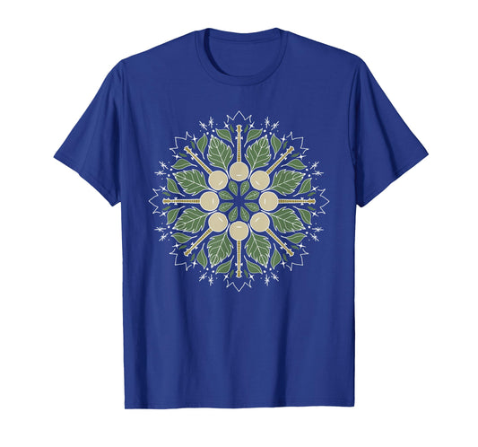 Banjo Mandala Bluegrass, Mindfulness & Nature Graphic T-Shirt Small