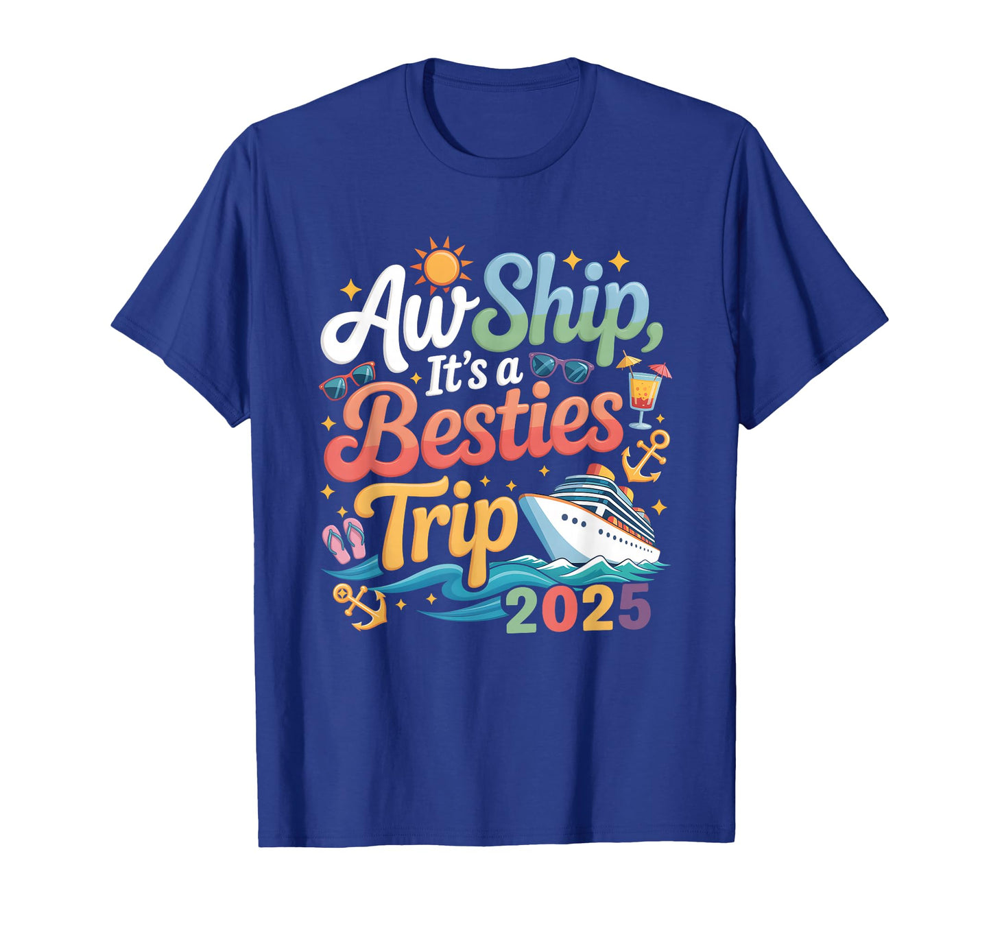 Besties Trip Cruising Friend Cruise Trip Summer Vacation T-Shirt
