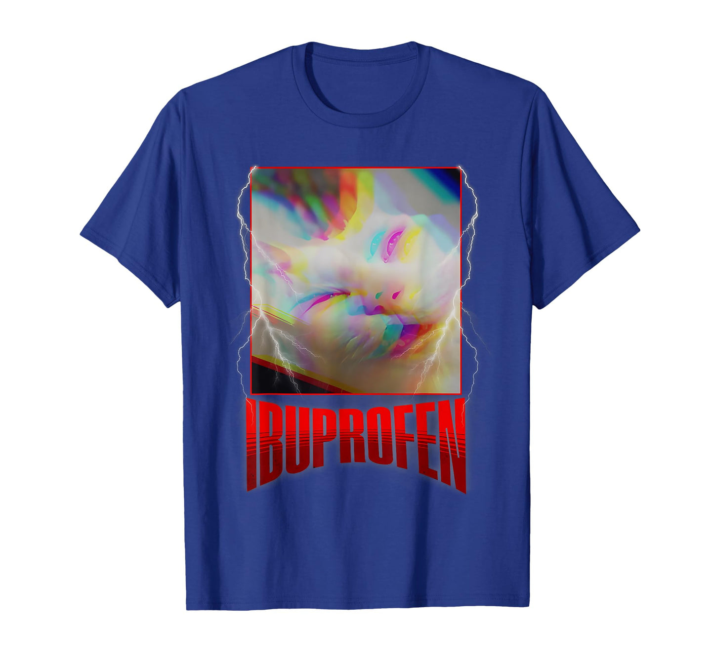 Ibuprofen Funny Cat Meme Stupid Silly Cat Unhinged Cringe T-Shirt