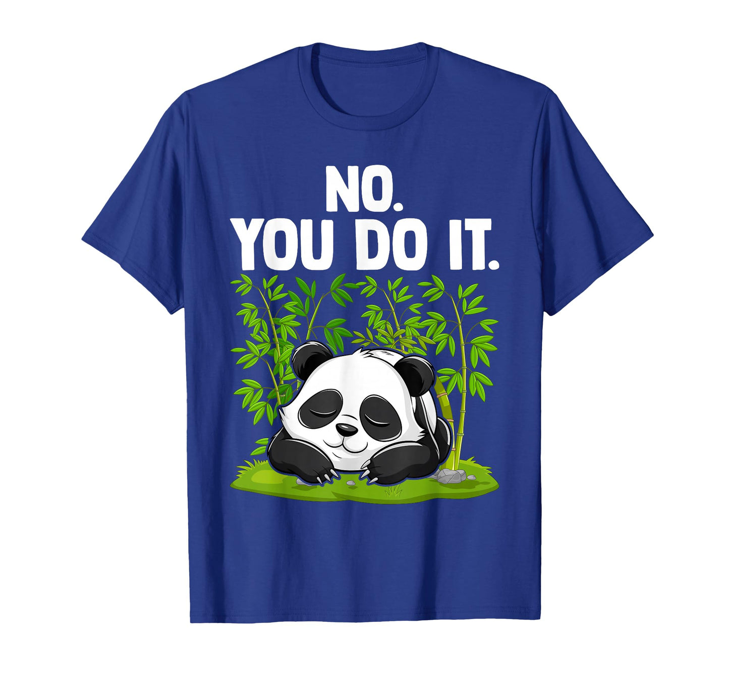 Retro Funny Lazy Panda No You Do It Vintage Cute Sleeping T-Shirt