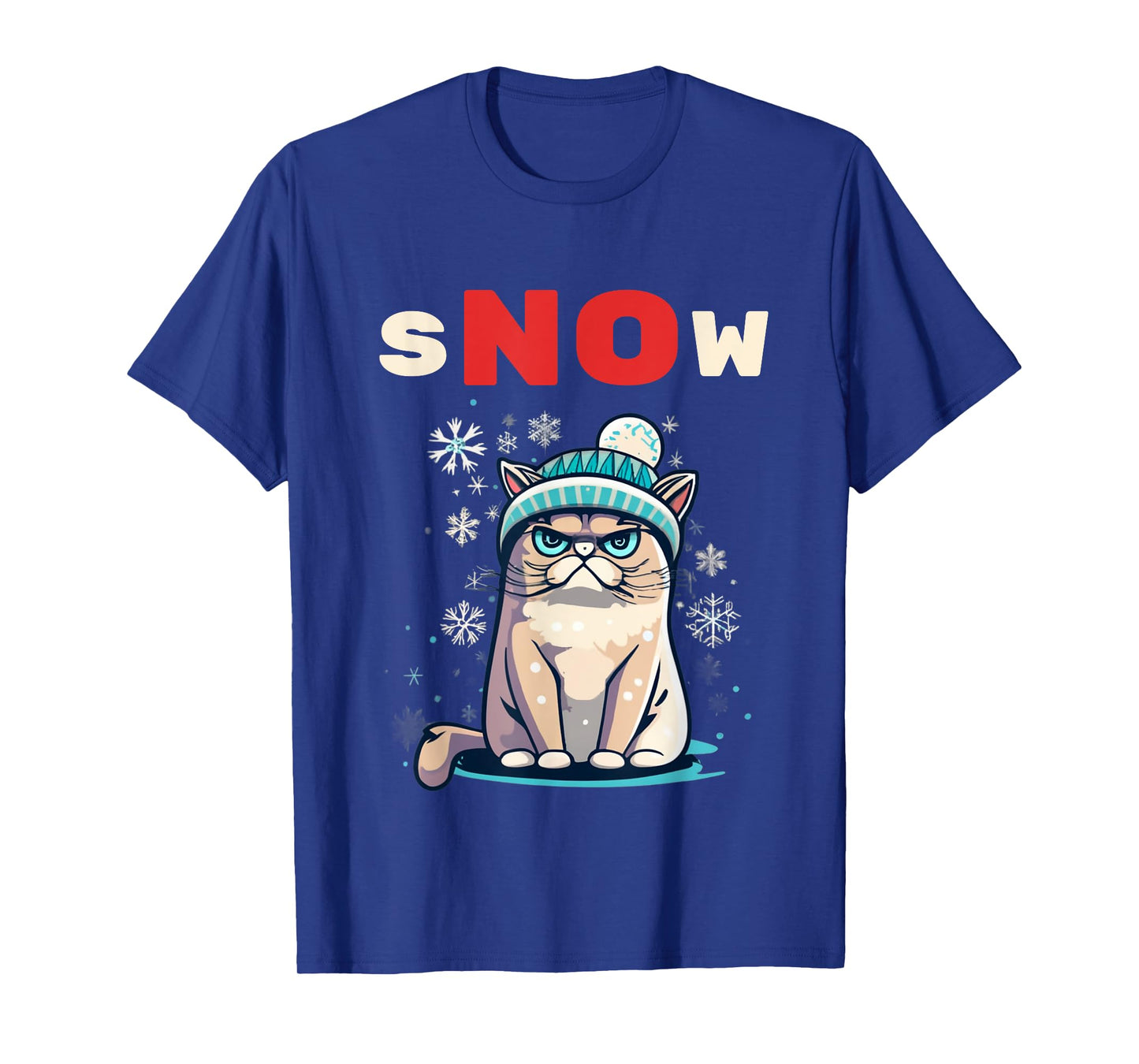 Snow Hater I Don't Do Winter Always Freezing Cat Hate Cold T-Shirt