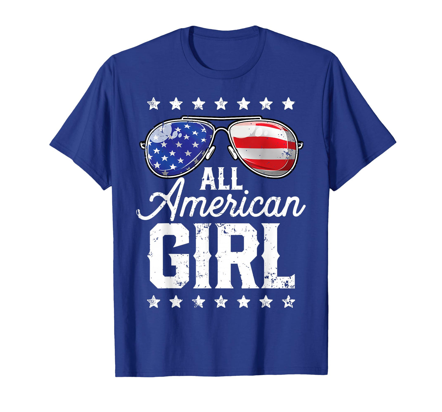 All American Girl 4th of July Family Matching Sunglasses T-Shirt