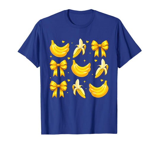 Banana Coquette Bow Yellow Bananas T-Shirt