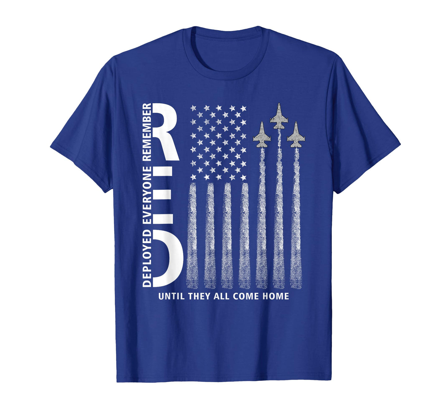 RED Friday Remember Everyone Deployed Military Jets Flag T-Shirt