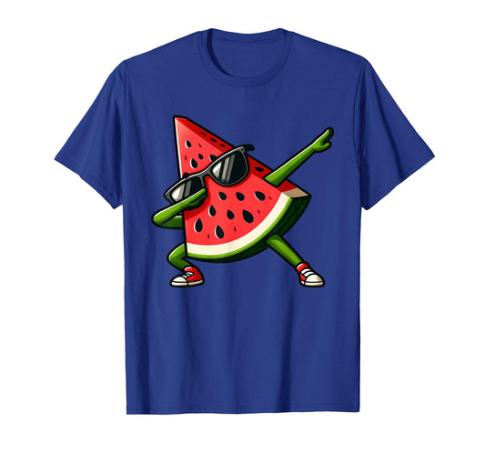 Dabbing Watermelon Kawaii Summer Tropical Fruit Lovers Kids T-Shirt