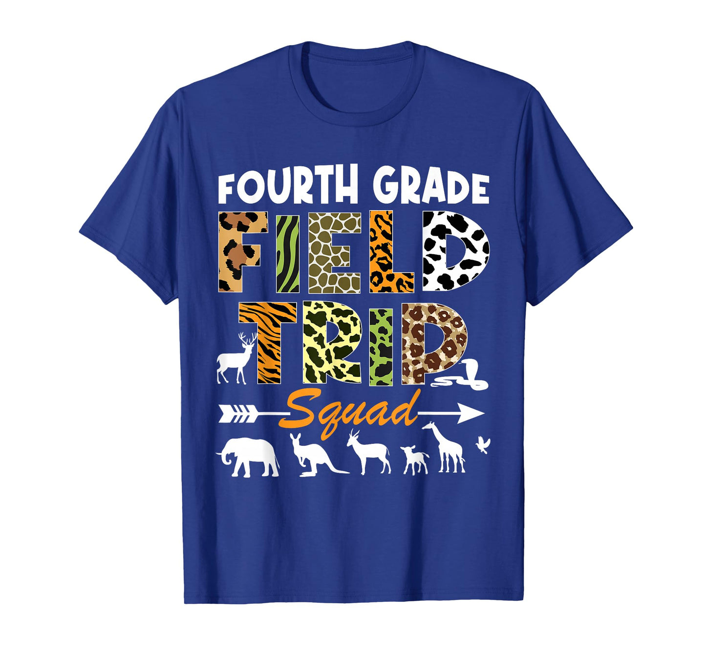 4th Grade Zoo Field Trip Squad Teacher Student Matching T-Shirt