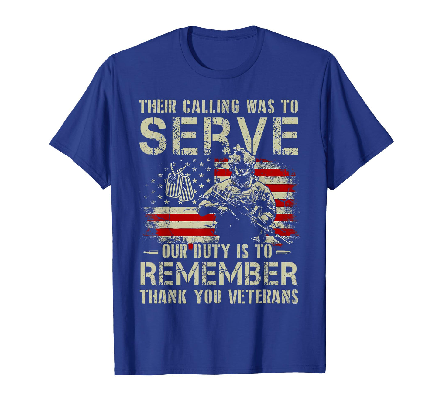 Patriotic American Flag Thank You Veterans Men Women Kids T-Shirt