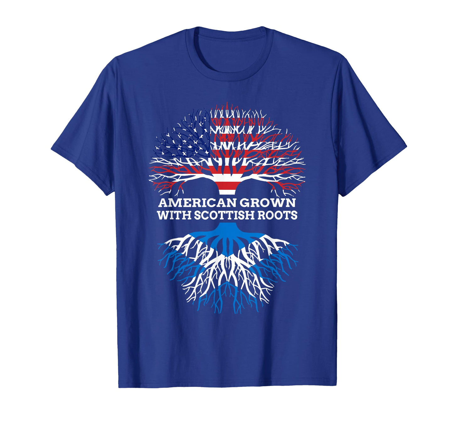 American Grown with Scottish Roots, Scotland USA Heritage T-Shirt