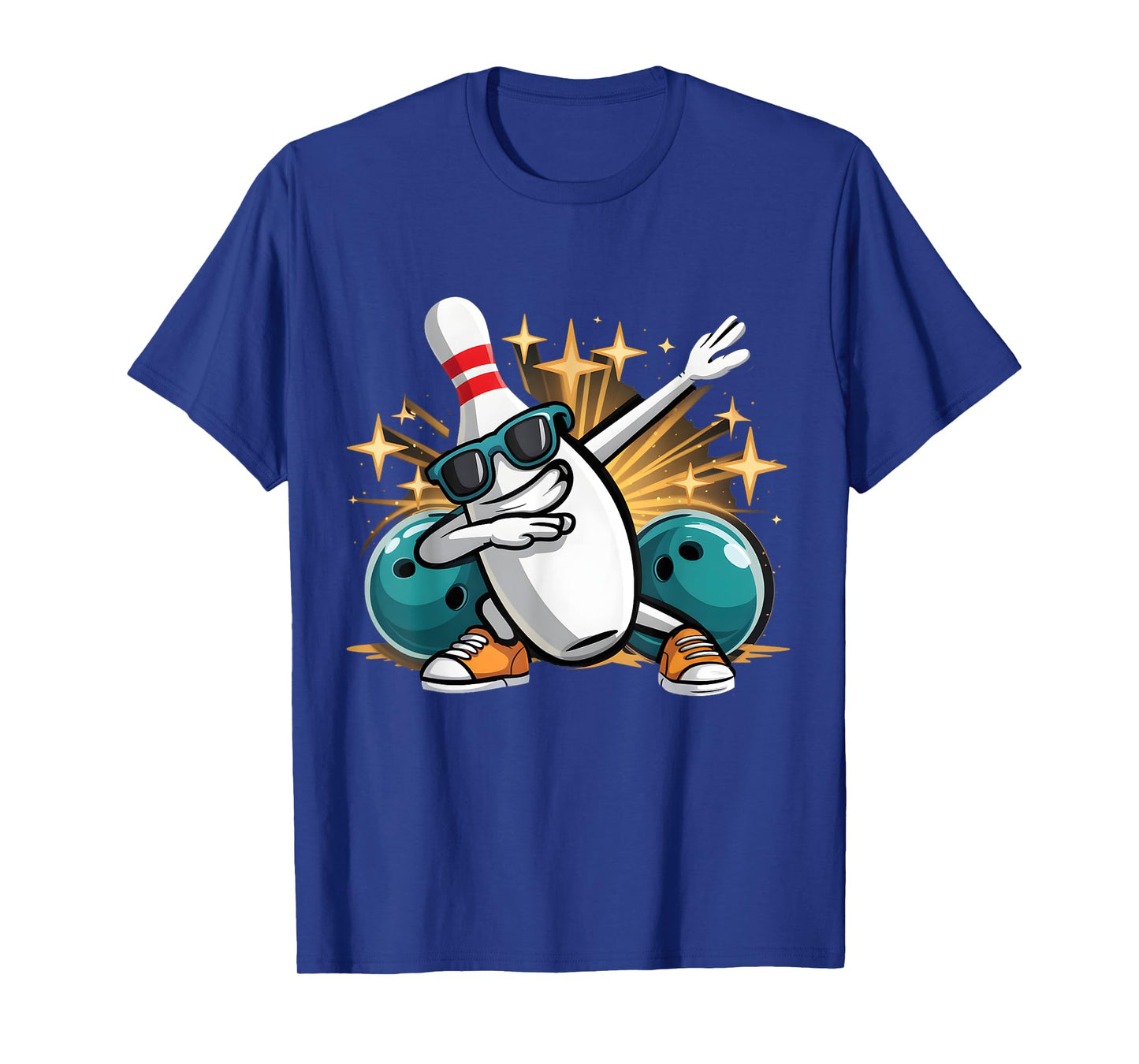 Dabbing Bowling Pin Sunglasses Bowler Player Bowling Squads T-Shirt