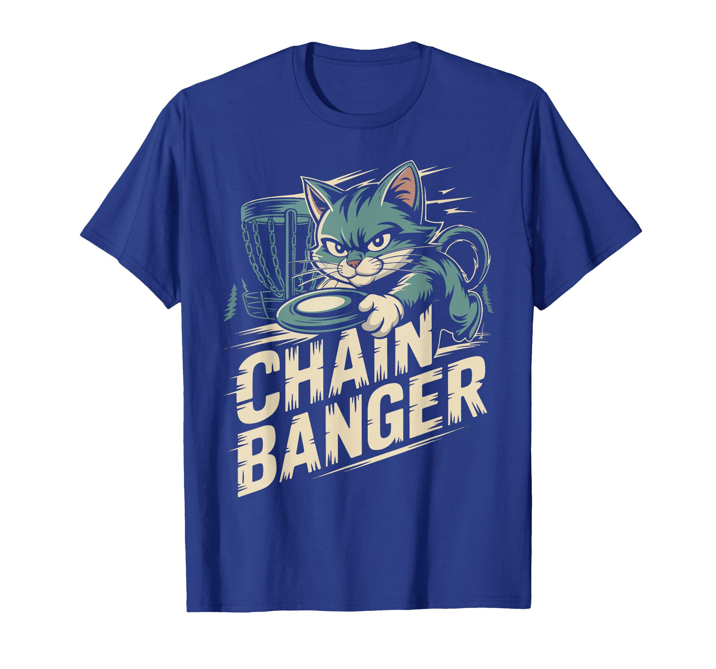 Chain Banger Disc Golf Cat Humor T-Shirt