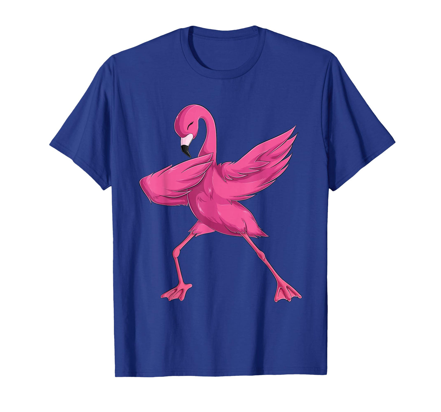 Funny Dabbing Pink Flamingo for Men Women Boys Girls Kids T-Shirt Small