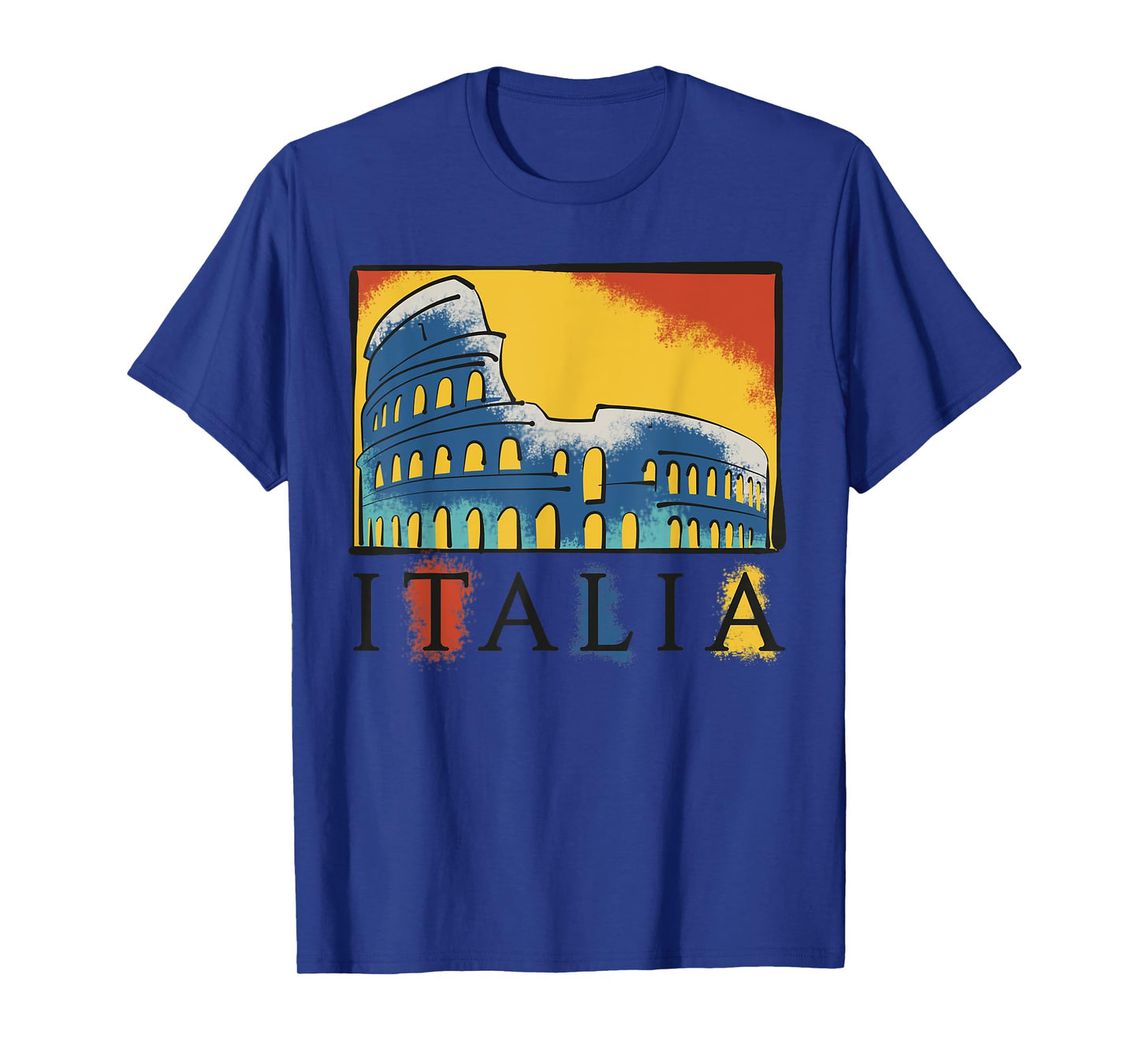 Italia Paint Splatter - Rome Colosseum, Italy Souvenir T-Shirt